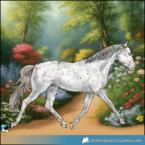 Horse Color:White Spotted Chocolate Palomino Sabino Splash Rabicano 