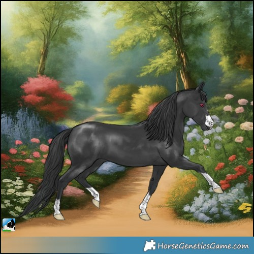 Horse Color:Black 
