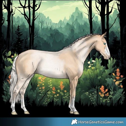 Horse Color:Silver Buckskin Pearl