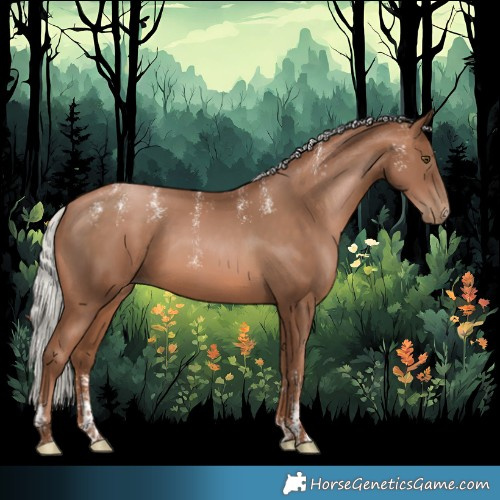 Horse Color:Powder White Silver Brown Pearl