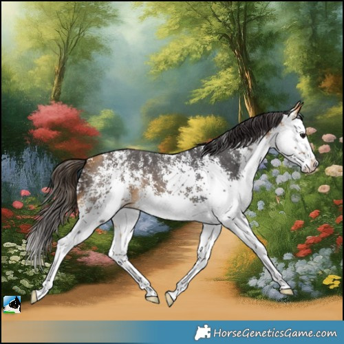 Horse Color:White Spotted Buckskin Splash