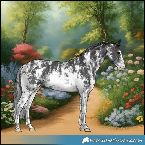 Horse Color:Brown Sabino