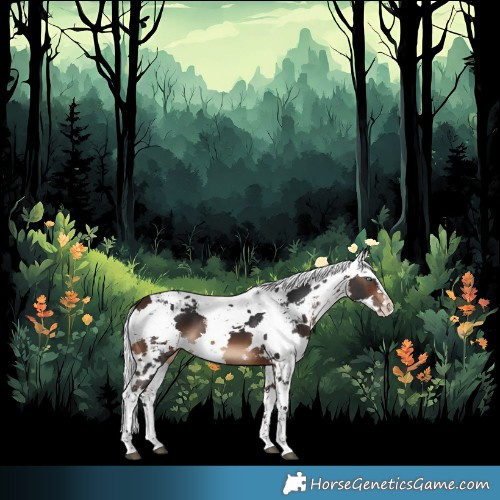 Horse Color:Brown Harlequin Merle Splash
