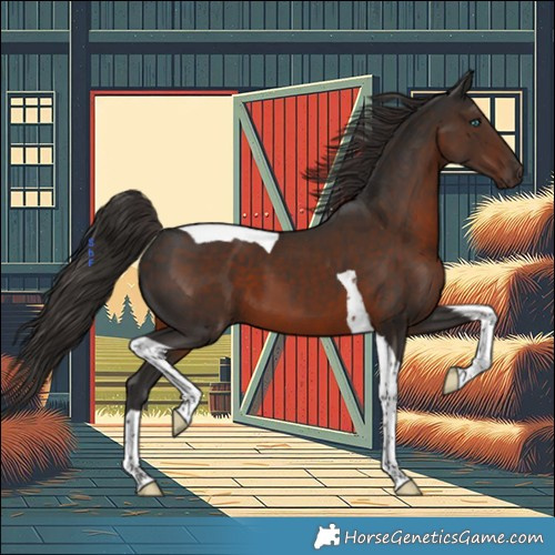 Horse Color:Liver Chestnut Tobiano