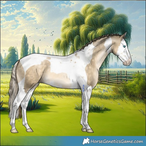 Horse Color:Brown Snowdrop Pearl Splash Tobiano 