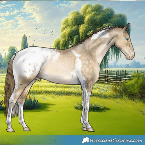 Horse Color:Brown Snowdrop Tobiano Appaloosa