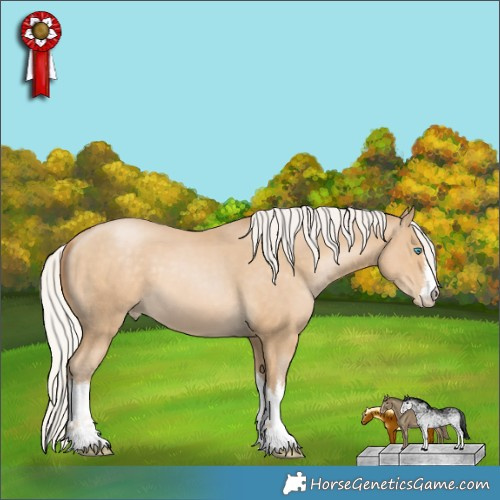 Horse Color:White Spotted Silver Smoky Black Pearl 