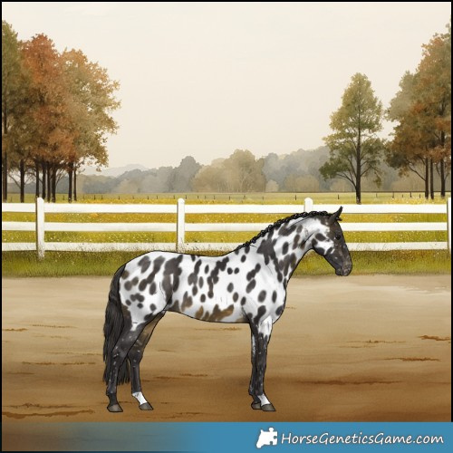 Horse Color:Buckskin Near Leopard