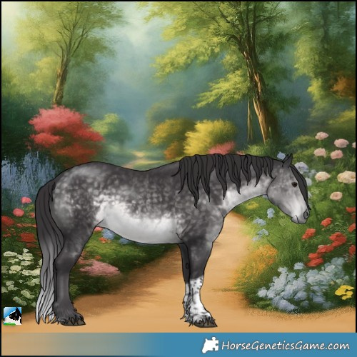 Horse Color:Platinum Buckskin Tobiano Rabicano 