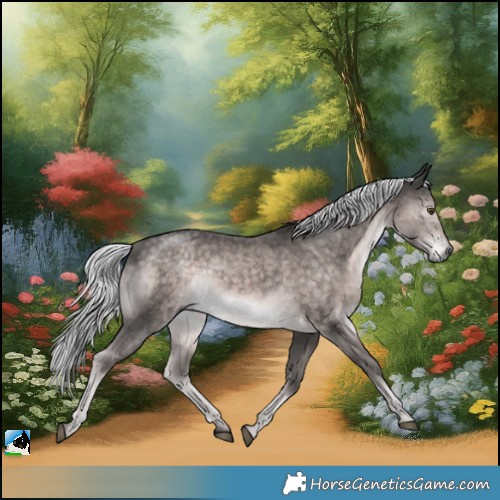 Horse Color:Platinum Chocolate Palomino Mushroom Rabicano