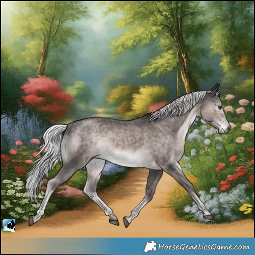 Horse Color:Platinum Chocolate Palomino Mushroom Rabicano 