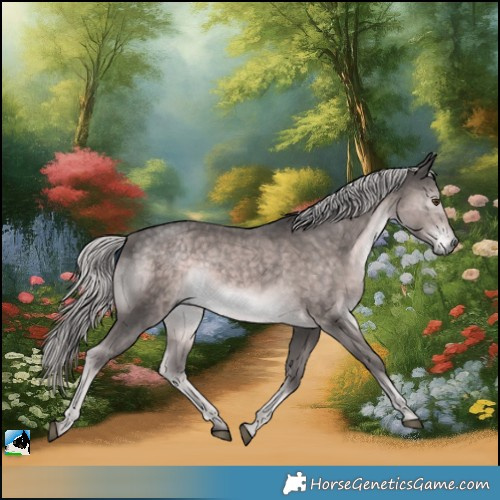 Horse Color:Platinum Chocolate Palomino Mushroom Rabicano