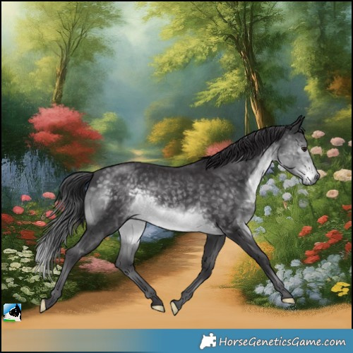 Horse Color:Platinum Buckskin Mushroom Rabicano