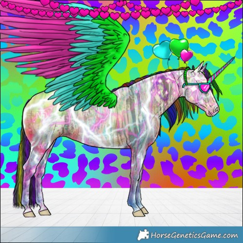Horse Color:Painted Black Ice 