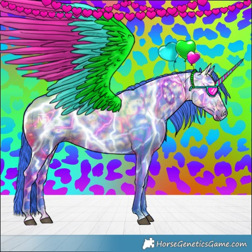 Horse Color:Watercolor Smoky Black Ice 