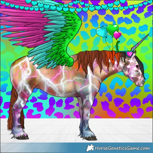 Horse Color:Bay Onyx Rabicano 