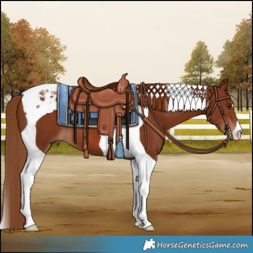Horse Color:Chestnut Tobiano 