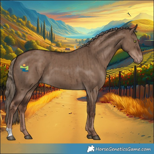 Horse Color:Liver Red Dun Appaloosa Brindle