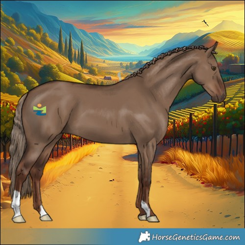 Horse Color:Liver Red Dun 
