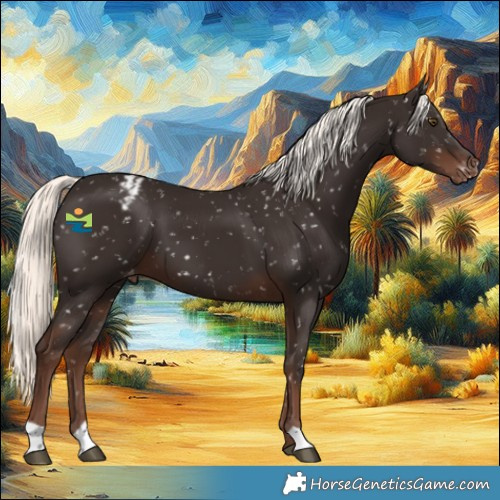Horse Color:Liver Chestnut Mushroom Appaloosa