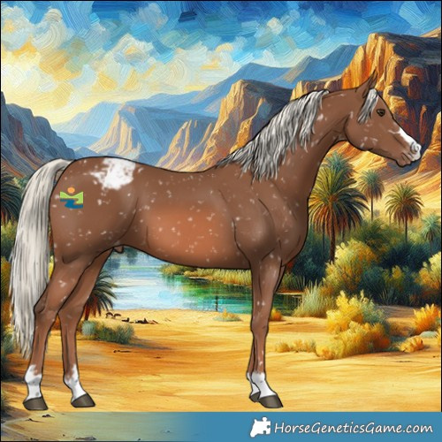 Horse Color:Chestnut Mushroom Appaloosa