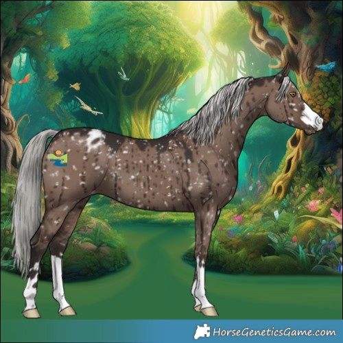 Horse Color:Liver Red Dun Mushroom Snowflake Varnish Brindle 