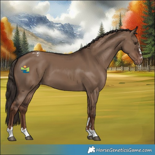 Horse Color:Liver Red Dun Varnish 