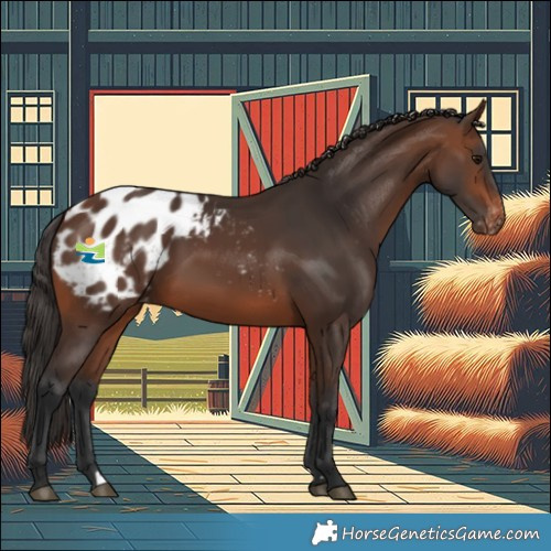 Horse Color:Brown Blanket Rabicano 