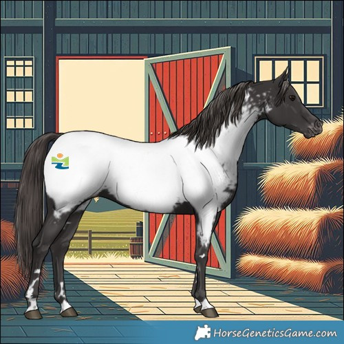 Horse Color:Smoky Black Near Fewspot 