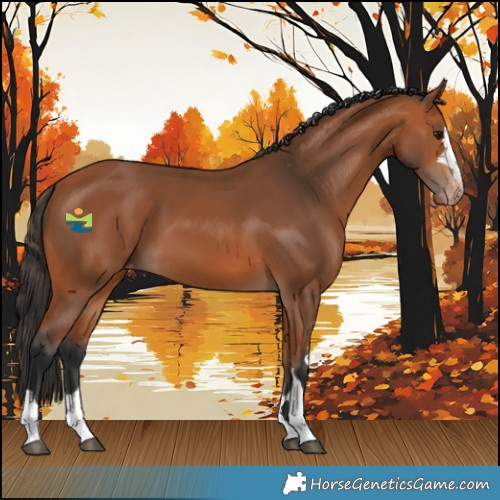 Horse Color:Bay Varnish Rabicano 