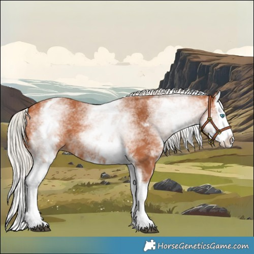 Horse Color:White Spotted Silver Bay Splash 