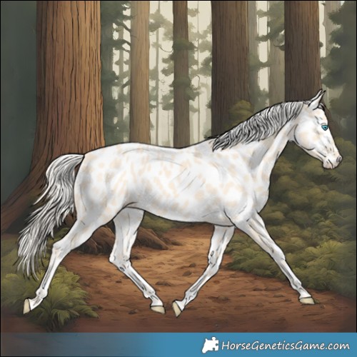 Horse Color:Cremello Appaloosa