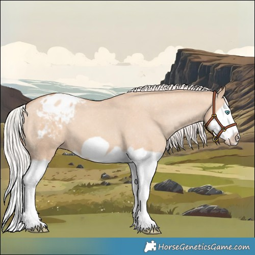 Horse Color:Silver Classic Champagne Dun Splash Frame Appaloosa