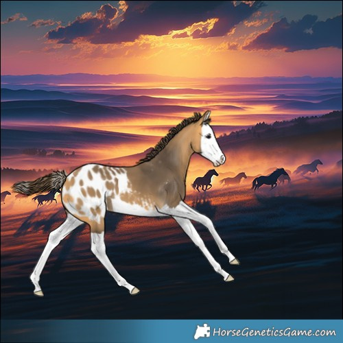 Horse Color:Buckskin Splash Appaloosa 