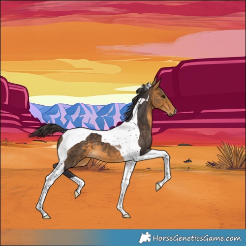 Horse Color:Buckskin Tobiano