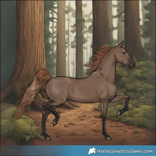 Horse Color:Liver Red Dun Rabicano