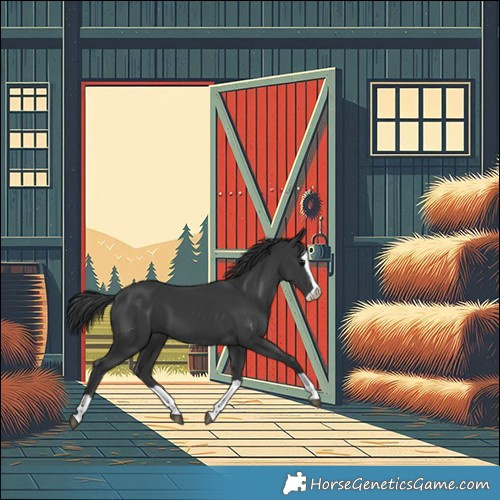 Horse Color:Black Splash 