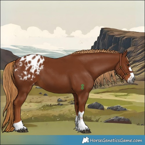 Horse Color:Gray Chestnut Blanket 