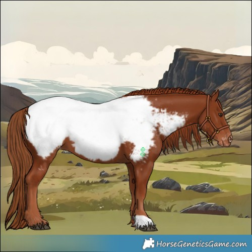 Horse Color:Chestnut Snowcap 