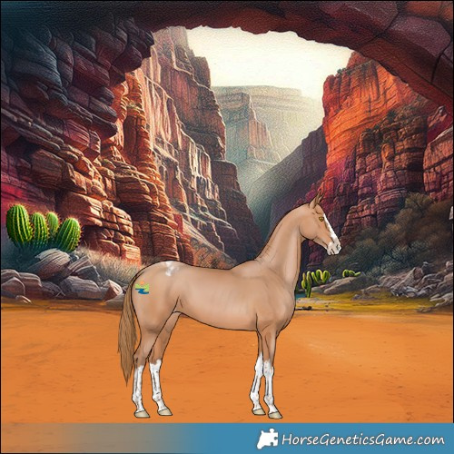 Horse Color:Bay Pearl Splash Varnish 