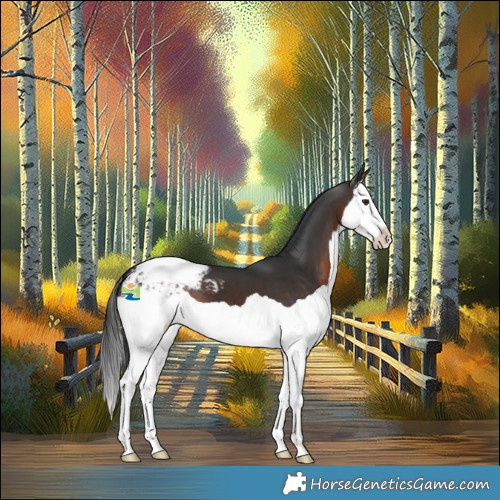 Horse Color:Brown Splash Snowcap 
