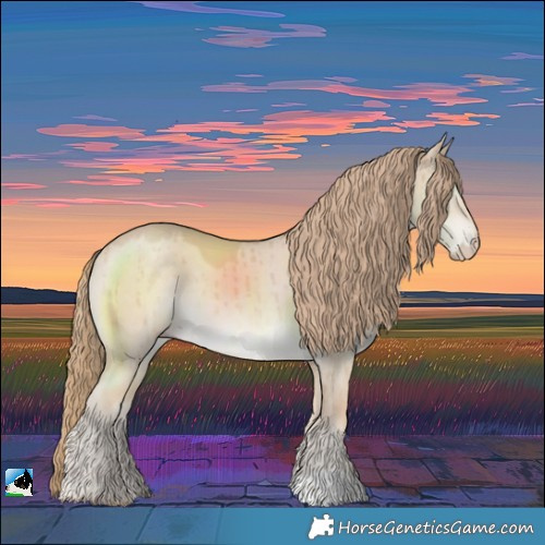 Horse Color:Smoky Creme Dun Brindle 