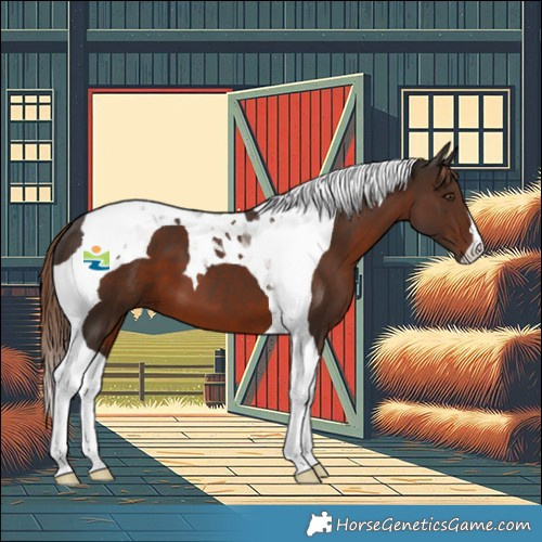 Horse Color:Liver Chestnut Tobiano 