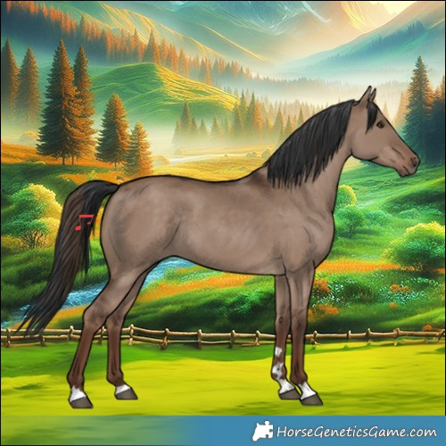 Horse Color:Liver Red Dun Rabicano