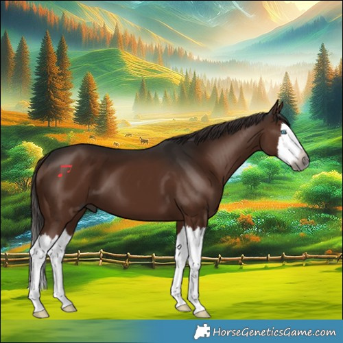 Horse Color:Gray Liver Chestnut Splash 