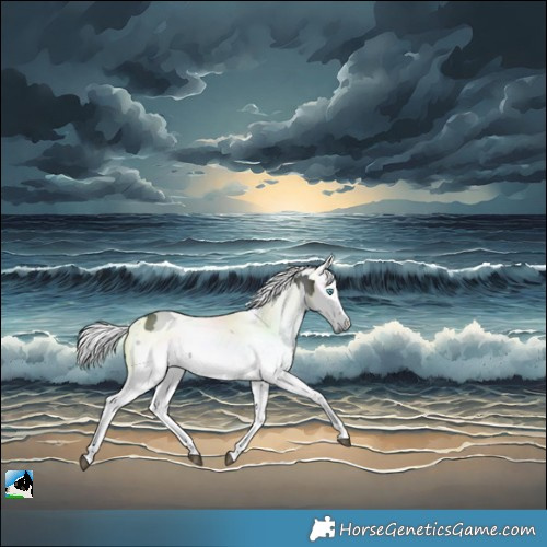 Horse Color:Black Merle