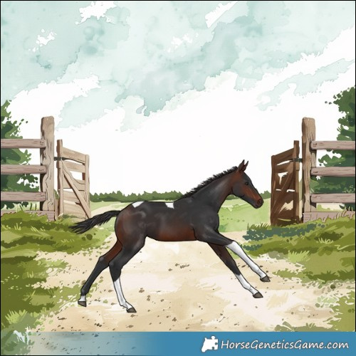 Horse Color:Brown Tobiano