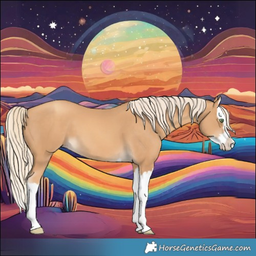 Horse Color:Gold Cream Champagne Splash 