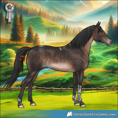 Horse Color:Brown Tobiano 