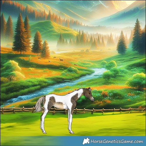 Horse Color:Silver Buckskin Mushroom Tobiano Rabicano 